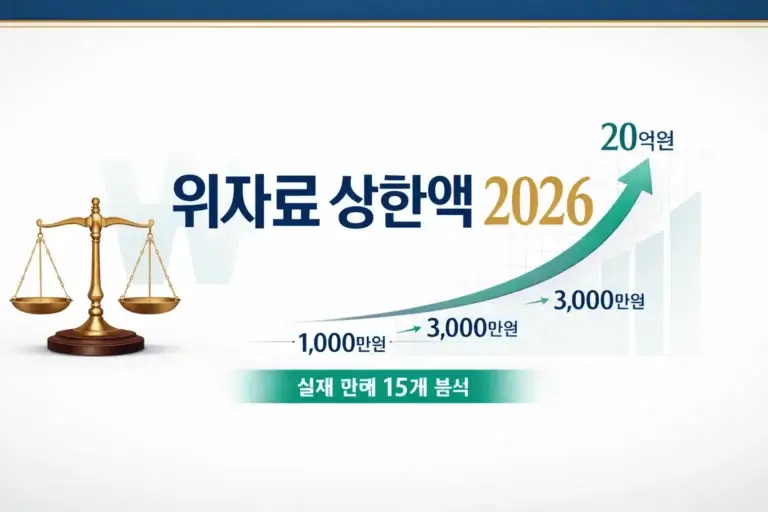 이혼 위자료 상한액 있을까? 2026년 고액 판례로 본 최고 금액